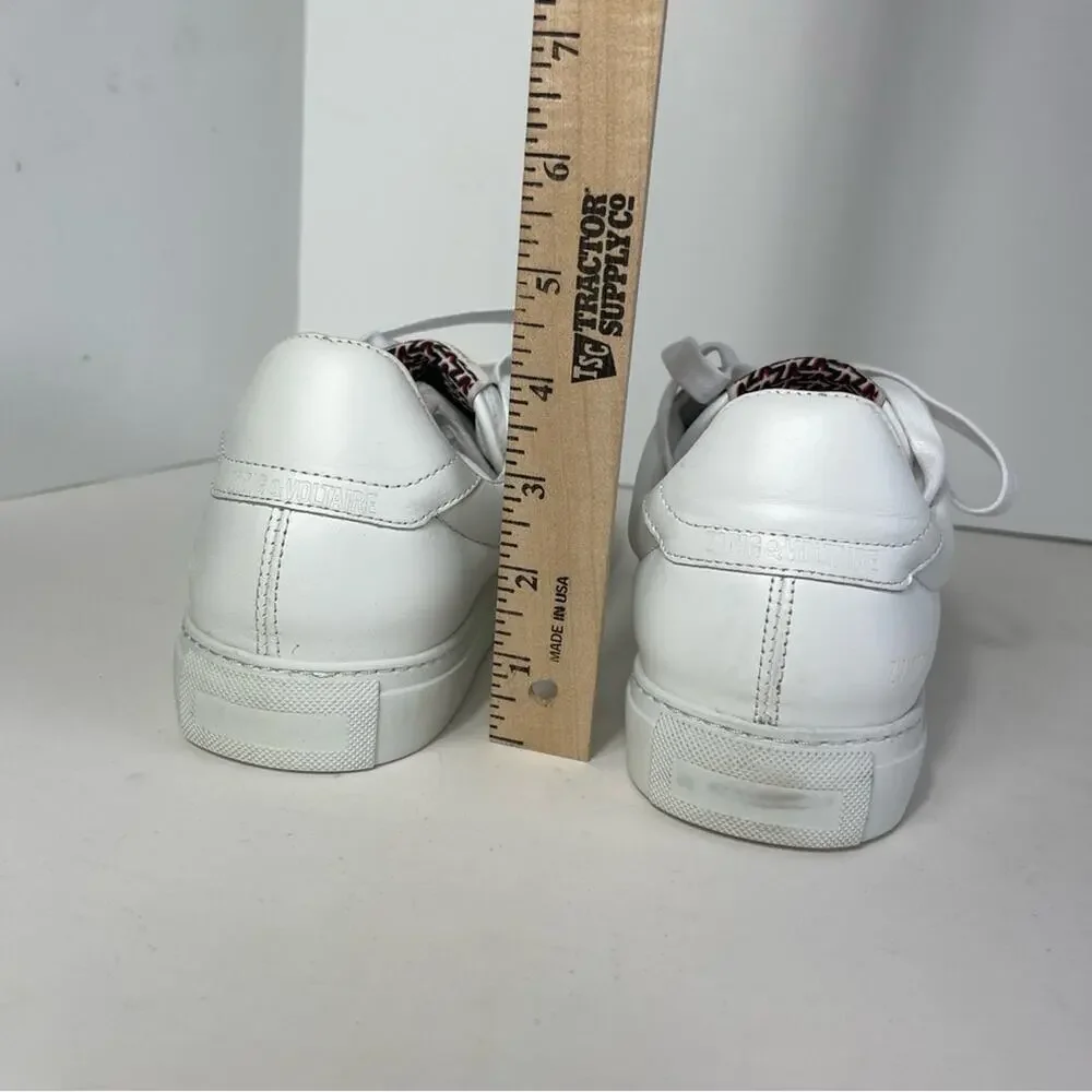 Zadig and Voltaire Low Top Flash Trainers Lighting Bolt Sneakers Unisex